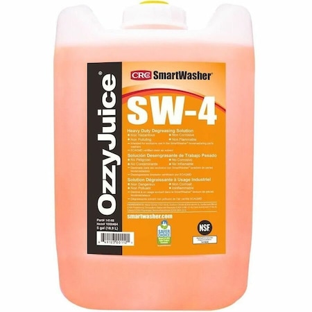 Smartwasher Cleaning Solution, Ozzy Juice, Industrial Grade, SW-4, 5 Gal, Pail 14148