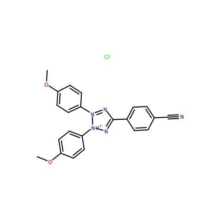 Ak Scientific 2, 3-Bis(4-methoxyphenyl)-5-(4-cyanophenyl)tetrazolium chloride (100mg), CAS 151390-91-9 5203AL-100mg