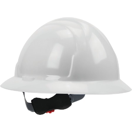 Safety Works White Full Brim Wheel Ratchet Hard Hat SWX00358-01