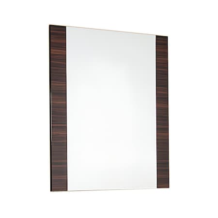 Homeroots 45" Ebony Wood Framed Accent Mirror 282616