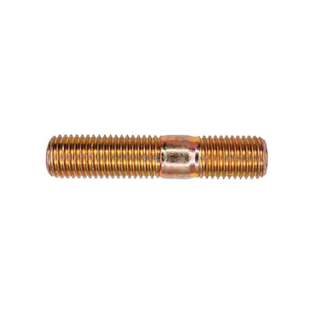 Auveco Metric Stud M10-1.25 x 48mm Zinc Yellow, 10PK 17560