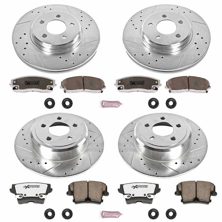 Powerstop FRONT & REAR STREET WARRIOR BRAKE KIT K1715-26
