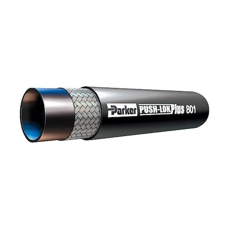 Parker Black Air Hose 1/2" brass 6FT L 8010101-8-8-8B-72-BLK