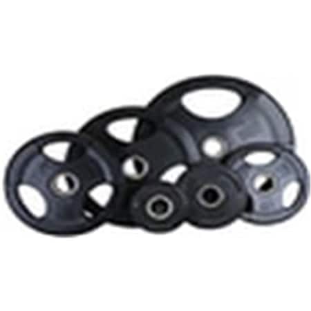 Usa Sports USA Rubber Grip Plate, 5 lbs - Black GP-005R
