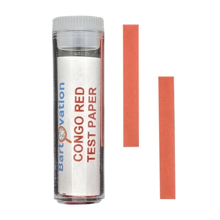 Bartovation Congo Red Test Paper ( Vial of 100 Strips) PLI07V100