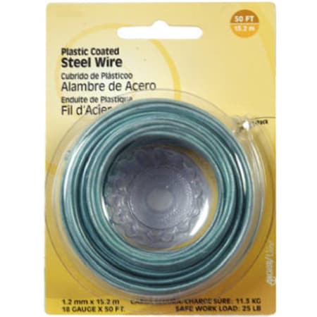 Hillman 123115 50 ft. 18 Gauge Plastic Coated Wire 649852
