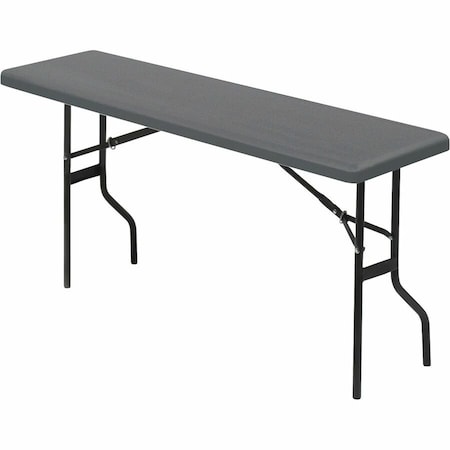 Iceberg IndestrucTable Classic Folding Table, Platinum Top, 18 in W x 72 in L x 29 in H 65367