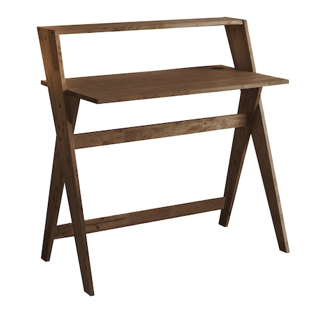 Homeroots 20" Espresso Wood Writing Desk 469145