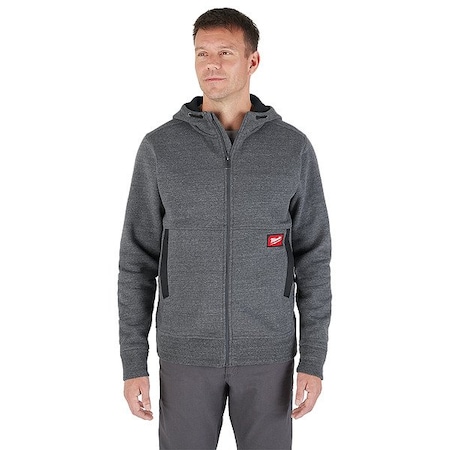 Milwaukee Tool Hoodie, L, Gray, Men's M250G-L