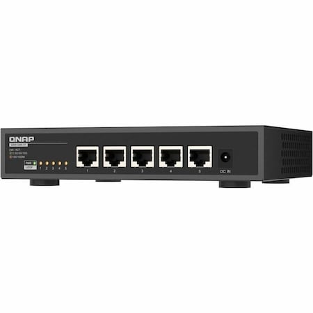 Qnap DESKTOP, UNMANAGED SWITCH, 5 10BASE-T 5-SPEED AUTO NEGOTIATI QSW-3205-5T-US