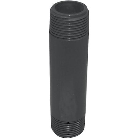 Genova LASCO 207050BC Pipe Nipple, 34 in, NPT, PVC, Gray, SCH 80 Schedule, 5 in L P-34-4