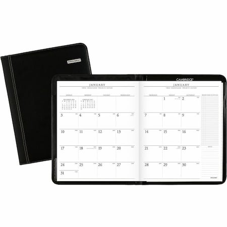 At-A-Glance Executive Monthly Padfolio, 11 x 9, Black Cover, 13-Month: Jan 2025 to Jan 2026 70-290-05