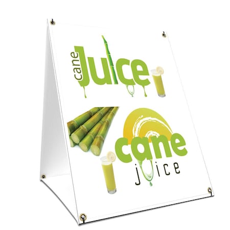 Signmission Sugar Cane Juice, 24 Inch x 18 Inch A-frame Yard Sign, Plastic Sign SBC-1824-Sugar Cane Juice
