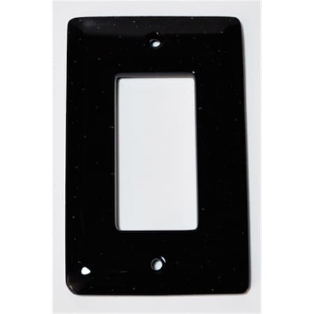 Aquila Art Glass Black 1 Gang Decora WP1043-1GD