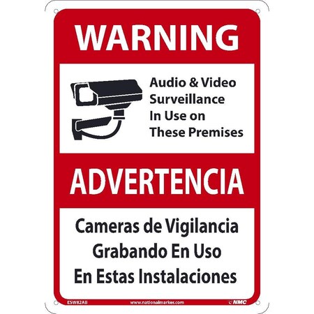 Nmc Warning Audio And Video Bilingual Sign, ESW82AB ESW82AB