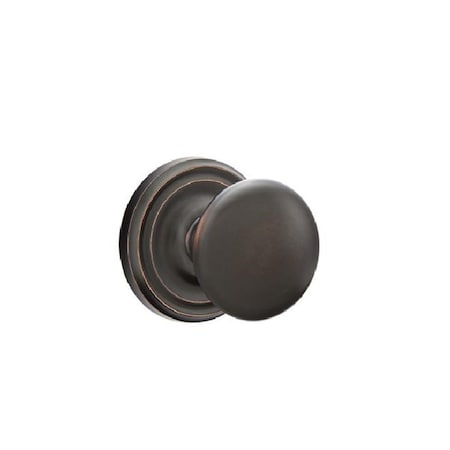 Patioplus Providence Knob Passage with Regular Rose, Oil Rubbed Bronze PA1626196