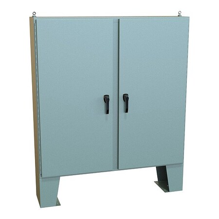 Hammond Handle Electrical Enclosure, 60 in H, 13 in D, 60 in W, 12, 13, 3R, 4, Steel HN4FM606012