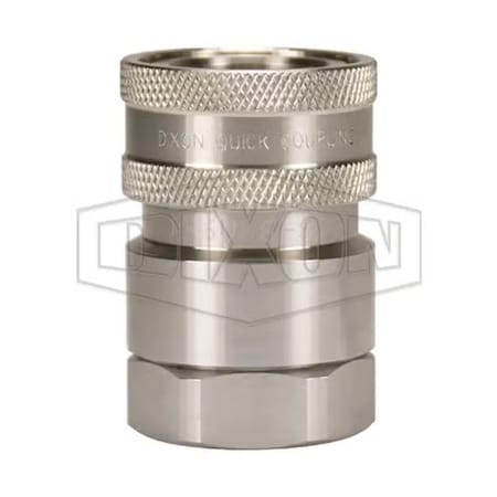 Dixon 3/4 V COUP, 3/4 F-NPTF 316SS, EPDM P-6VF6-SS