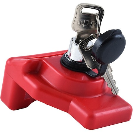 Zoro Select Gladhand Lock, Red, Plastic 000879-0