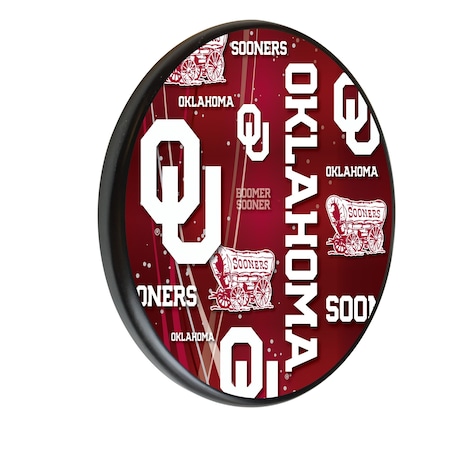 Holland Bar Stool Co Oklahoma University 13" Solid Wood Sign WSgnPBlkOklhma
