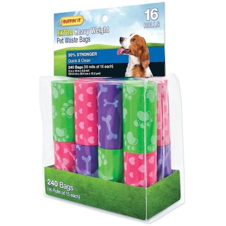 Ruffin It RUFFIN'IT 19350 Dog Waste Bag, Plastic 518141