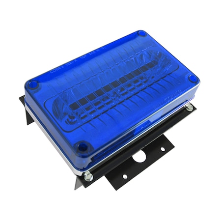 Code 3 LED Headlamp Housing Mount, Blue, 4"X6" 65FB