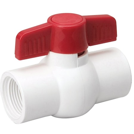 B & K 107-133HC Ball Valve, 1/2 in Connection, FPT x FPT, 150 psi Pressure, PVC Body 107-133/HC