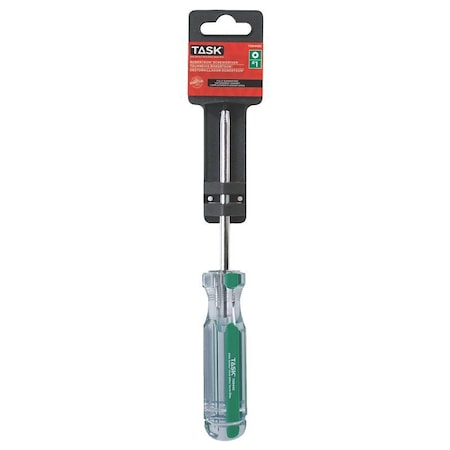 Task Tools Screwdriver Hardgrip 1-Rob 4in T50442C