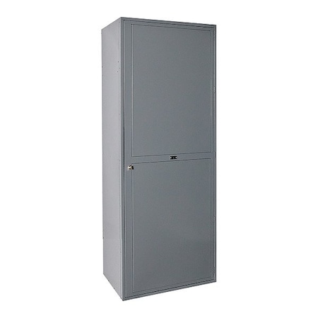 Hallowell Locker, Assembled, Dark Gray, Galvanized HUE214-2HG
