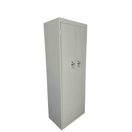 Steel Cabinets Usa Utility Storage Cabinet, 66 in H, 24 in W, 15 in D, Gray, 4 Shelves FS-246-G