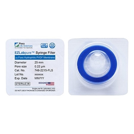 Foxx Life Sciences Syringe Filters, PK100 749-2215-FLS