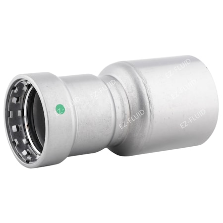 Ez-Fluid 2 X 1-1/2 FTG X P PRESS BUSHING REDUCER EPDM Carbon Steel Mega Press Type EZPSB36