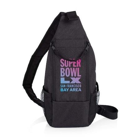 Picnic Time Family Of Brands Super Bowl LX - Strider Cooler Sling Bag, (Black) 759-00-179-604-2