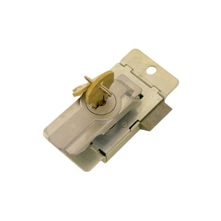 Eberhard Mfg Co Electrical Panel Lock, Left Hand, Keyed Alike KA Cat60, 626/US26D Satin Chrome 15767LHKACAT60