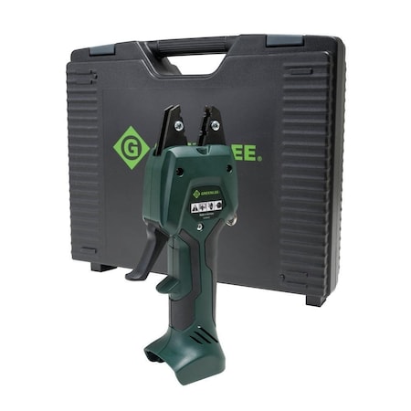 Greenlee Cordless Crimping Tool with 13 mm Jaw, 3400 lb Crimping, 10.8 V, Li-Ion Battery, 9 in OAL EK50ML138B