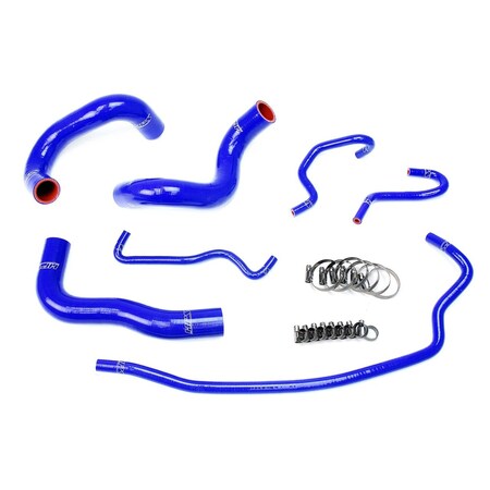 Hps Performance High Temp Reinforced Silicone Radiator Coolant Hose Kit, Blue, 57-1724-BLUE