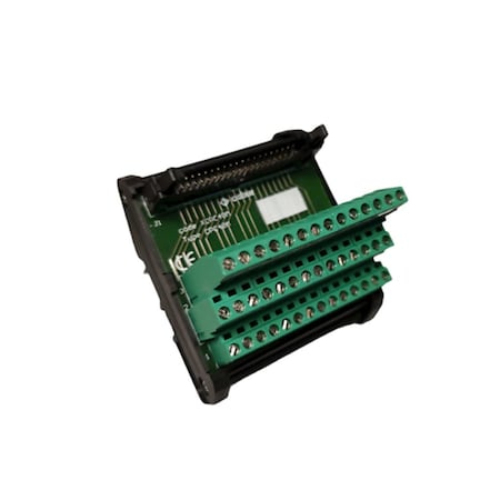 Automation Systems Interconnect Compact 40Pin Flat Ribbon Cable Breakout Board, With High Density 3 Level PCB Screw Terminals, 2PK XCPC40M