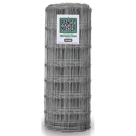 Rangemaster Staylock Fence, 330 ft L, 48 in H, 1212 Gauge, Steel, Galvanized 6981