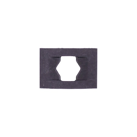 Auveco Flat Nut 1/4in Stud Size 7/16in x 5/8, 100PK 2105