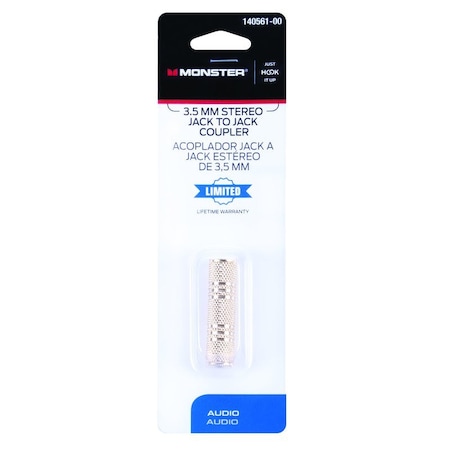 Monster Cable Just Hook It Up Stereo Coupler 140561-00