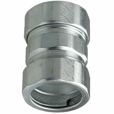 Dottie Conduit Fitting Coupling, 3 in, Threadless, Steel, Zinc Plated NTC300