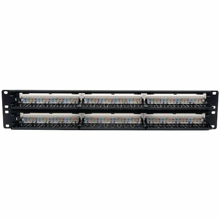Eaton Tripp Lite Series 48-Port 2U Rack-Mount Cat5e 110 Patch Panel, 568B, RJ45 Ethernet, TAA N052-048