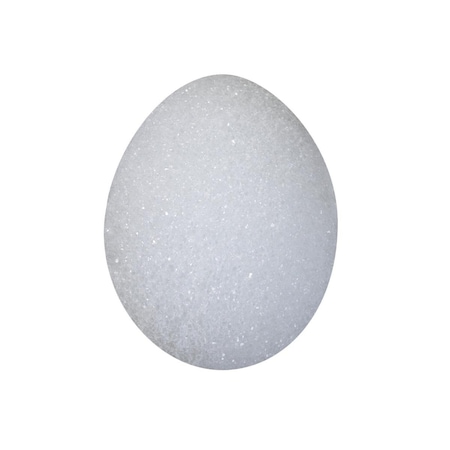 Floracraft Egg Styrofoam Shape, 3.16 x 2.312 in., White, 4PK 363668