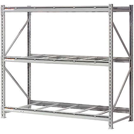 Global Industrial 3 Level, Extra HD Bulk Storage Rack, No Deck, Starter, 60"W x 48"D x 72"H 504409