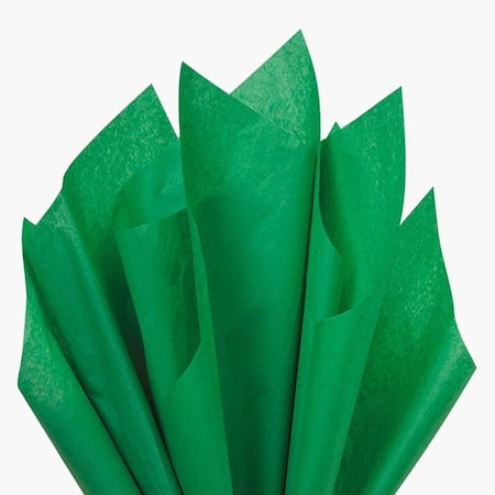Nashville Wraps Festive Green Color Tissue Paper, 20x30, 24 Soft Fold Sheets, 24PK CTQFG
