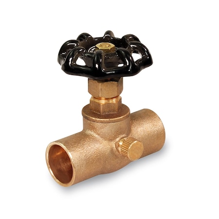 Everflow SWT Stop Valve with Drain, Brass 3/4" 410C034-NL