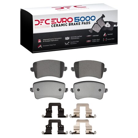 Dfc 5000 Euro Ceramic Disc Brake Pad Set, 1600-1386-01