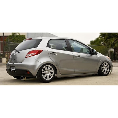 Superjock Hi-Power Rear Section Exhaust with External Resonator for 2011 Mazda 2 Silent SU2178587