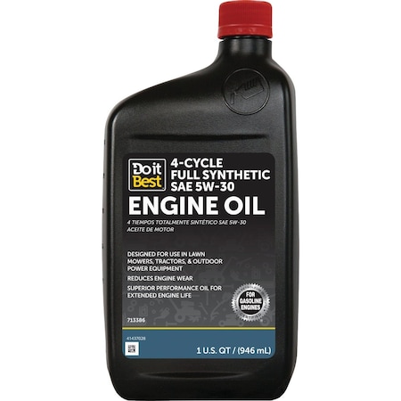Do It Best 1 Qt. 5W-30 4-Cycle Full Synthetic Engine Oil DB5301Q