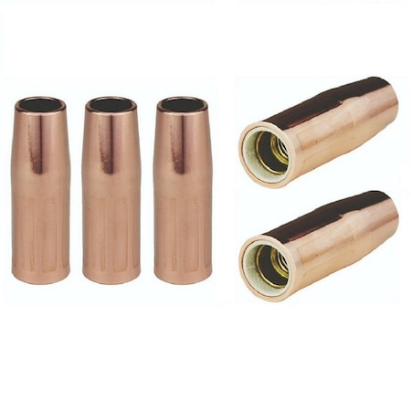 Star Tech Weld MIG Welding Nozzles 1/8in for Tweco Mini, #1 & Lincoln Magnum 100, 5PK 21-50